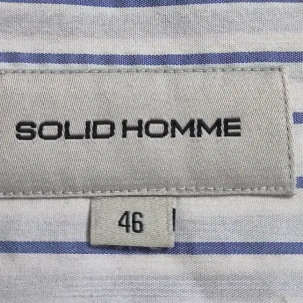 [BUNJANG] Solid Homme Layering Shirt (Men) - Navy Stripe / 솔리드옴므 레이어링 셔츠(남성) 46