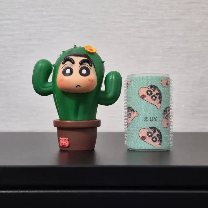 [BUNJANG] Crayon Shin-chan Cactus Cosplay Figure / 9cm 짱구 피규어 선인장 코스프레 짱구