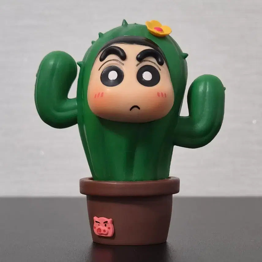 [BUNJANG] Crayon Shin-chan Cactus Cosplay Figure / 9cm 짱구 피규어 선인장 코스프레 짱구