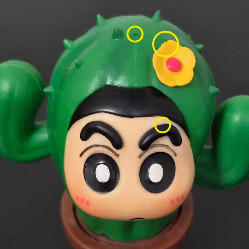 [BUNJANG] Crayon Shin-chan Cactus Cosplay Figure / 9cm 짱구 피규어 선인장 코스프레 짱구