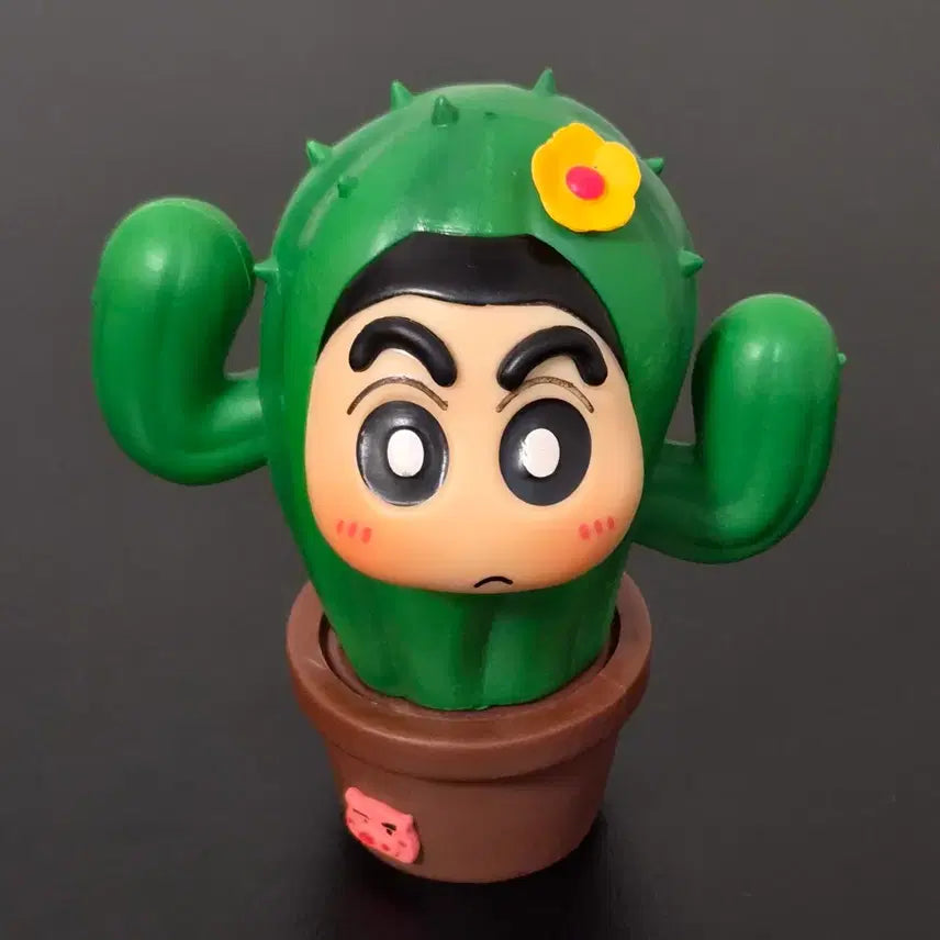 [BUNJANG] Crayon Shin-chan Cactus Cosplay Figure / 9cm 짱구 피규어 선인장 코스프레 짱구