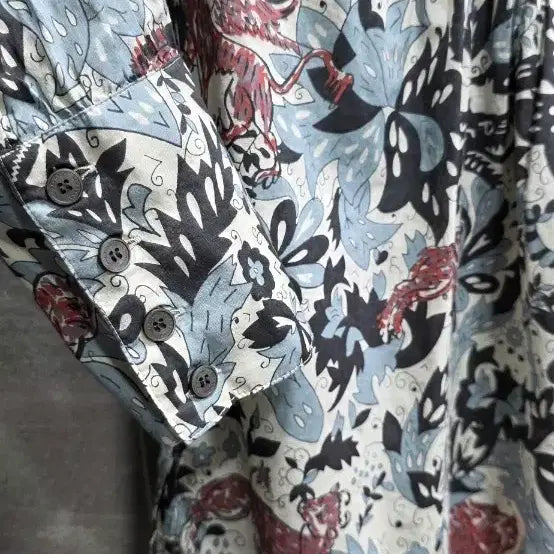 [BUNJANG] Burberry Floral Pattern Blouse UK6 / (정품)BURBERRY 버버리,  플라워 패턴 블라우스 UK6, 거의