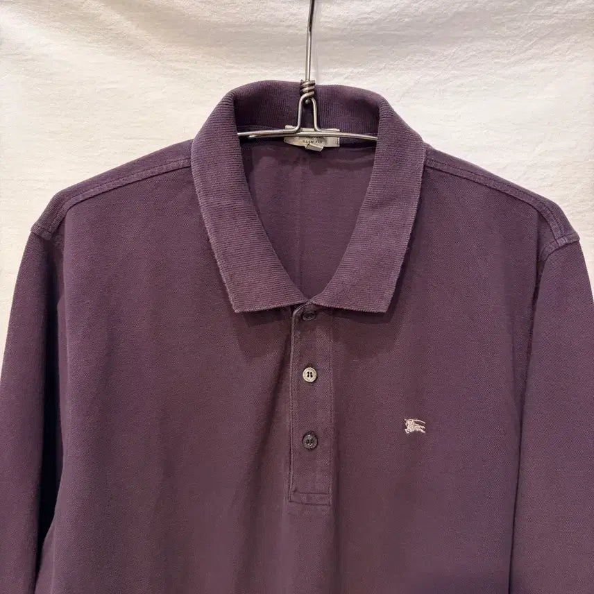 [BUNJANG] Burberry Long Sleeve Polo Shirt / 버버리 긴팔 카라티셔츠