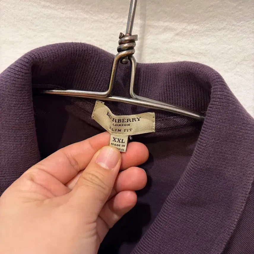 [BUNJANG] Burberry Long Sleeve Polo Shirt / 버버리 긴팔 카라티셔츠