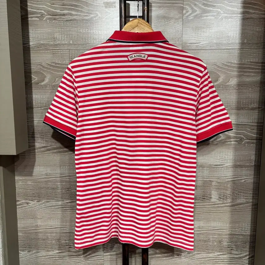 [BUNJANG] Wide Angle Stripe Short Sleeve T-shirt (L) / 와이드앵글 스트라이프 반팔티 L(nbb292 카라 티셔츠