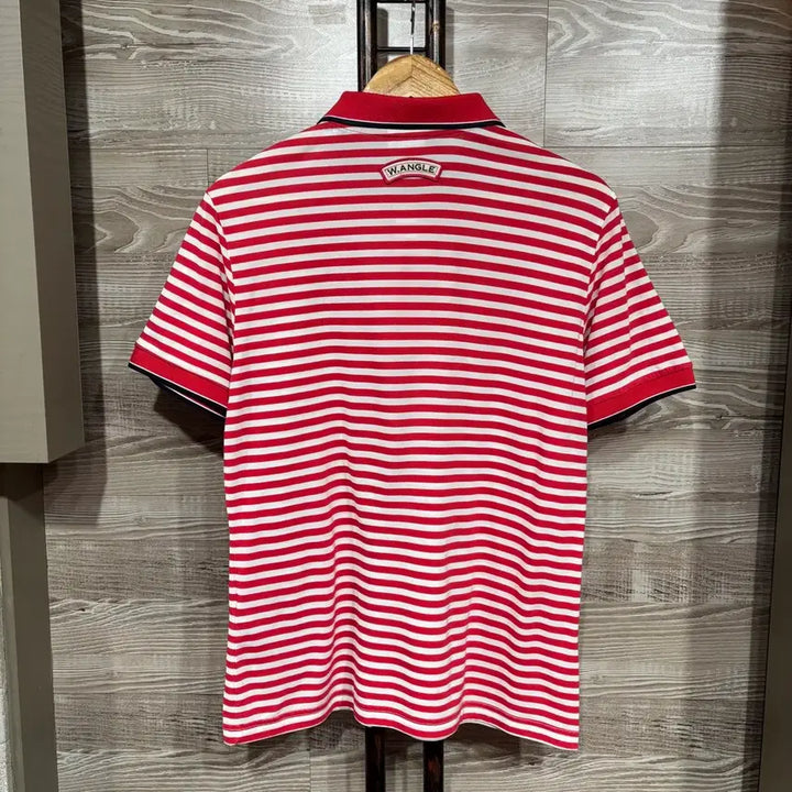 [BUNJANG] Wide Angle Stripe Short Sleeve T-shirt (L) / 와이드앵글 스트라이프 반팔티 L(nbb292 카라 티셔츠