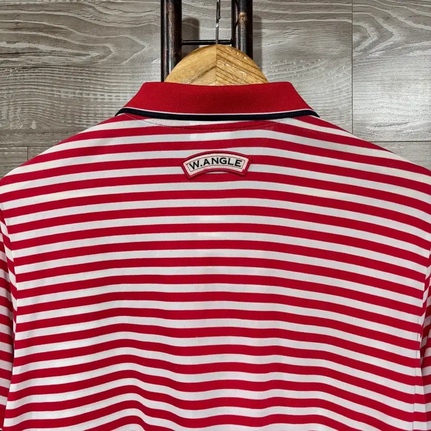 [BUNJANG] Wide Angle Stripe Short Sleeve T-shirt (L) / 와이드앵글 스트라이프 반팔티 L(nbb292 카라 티셔츠