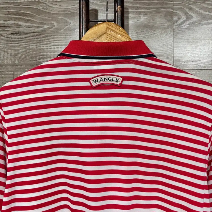 [BUNJANG] Wide Angle Stripe Short Sleeve T-shirt (L) / 와이드앵글 스트라이프 반팔티 L(nbb292 카라 티셔츠