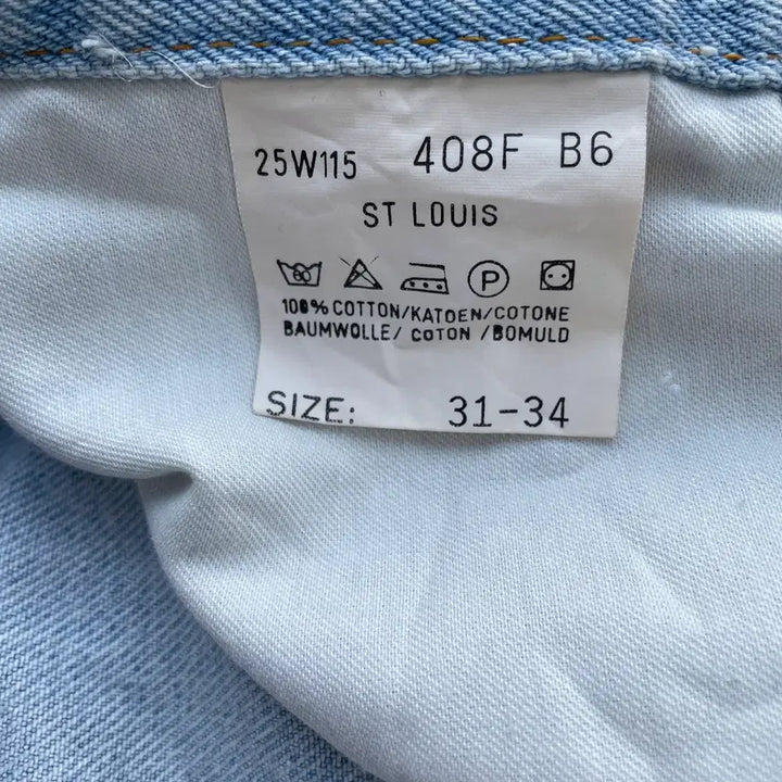 [BUNJANG] Lee Riders Tapered Light Wash Denim Jeans / Lee[리] 라이더스 테이퍼드 연청 데님 팬츠 청바지