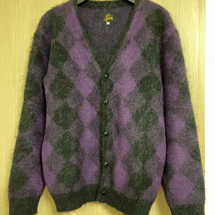 [BUNJANG] Needles Mohair Cardigan Diamond Charcoal / 니들스 모헤어 가디건 다이아몬드 차콜