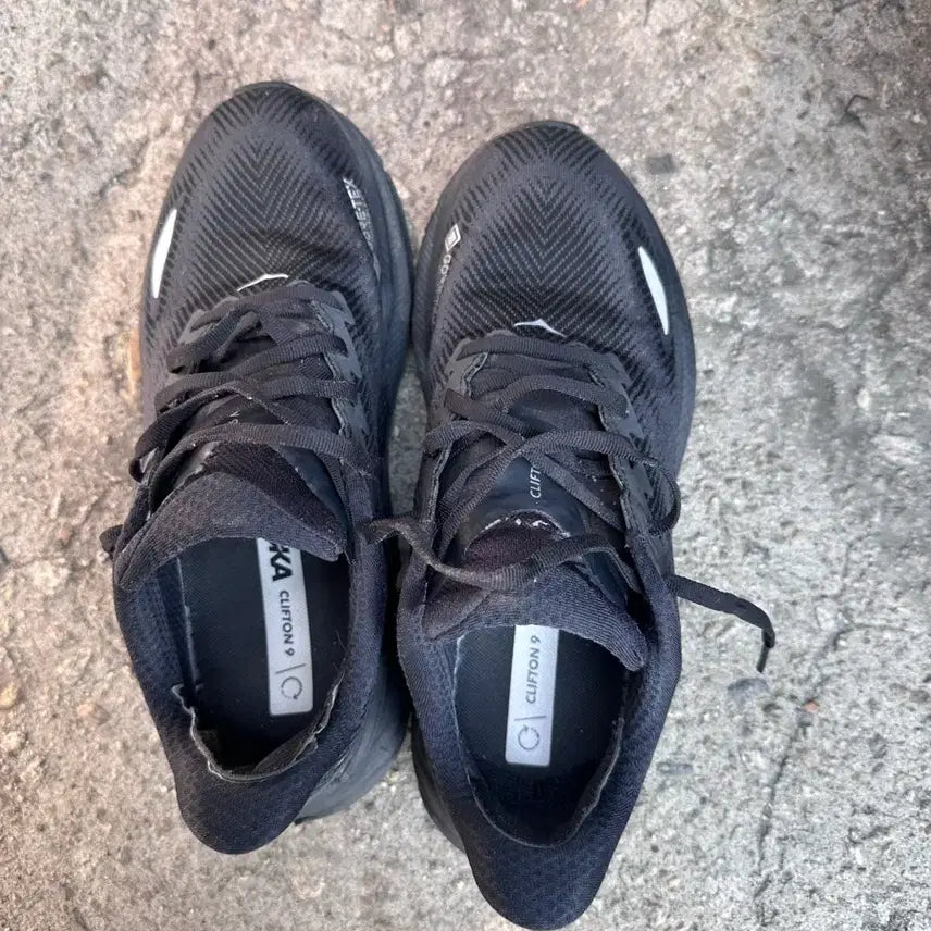 [BUNJANG] Hoka Clifton 9 GTX Black Running Shoes / 호카 클리프톤9 블랙 고어텍스 런닝화