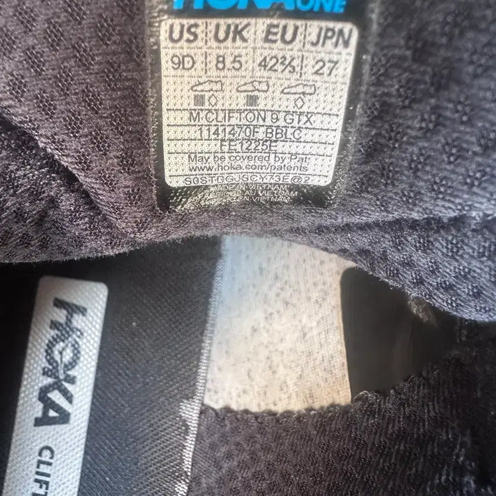 [BUNJANG] Hoka Clifton 9 GTX Black Running Shoes / 호카 클리프톤9 블랙 고어텍스 런닝화