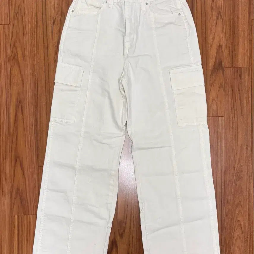 [BUNJANG] Our Cabinet Cargo Pants White S / 아워캐비넷 카고팬츠(화이트 s)