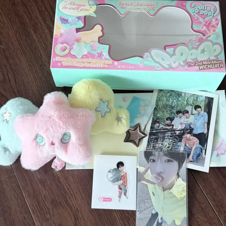 [BUNJANG] NCT WISH Sakuya Pop! Pop! Pop! We! Wish! You! Photocard + Sticker Set / 엔시티 위시 팝팝 팝츄 위츄 사쿠야 포카 띠부실 풀세트