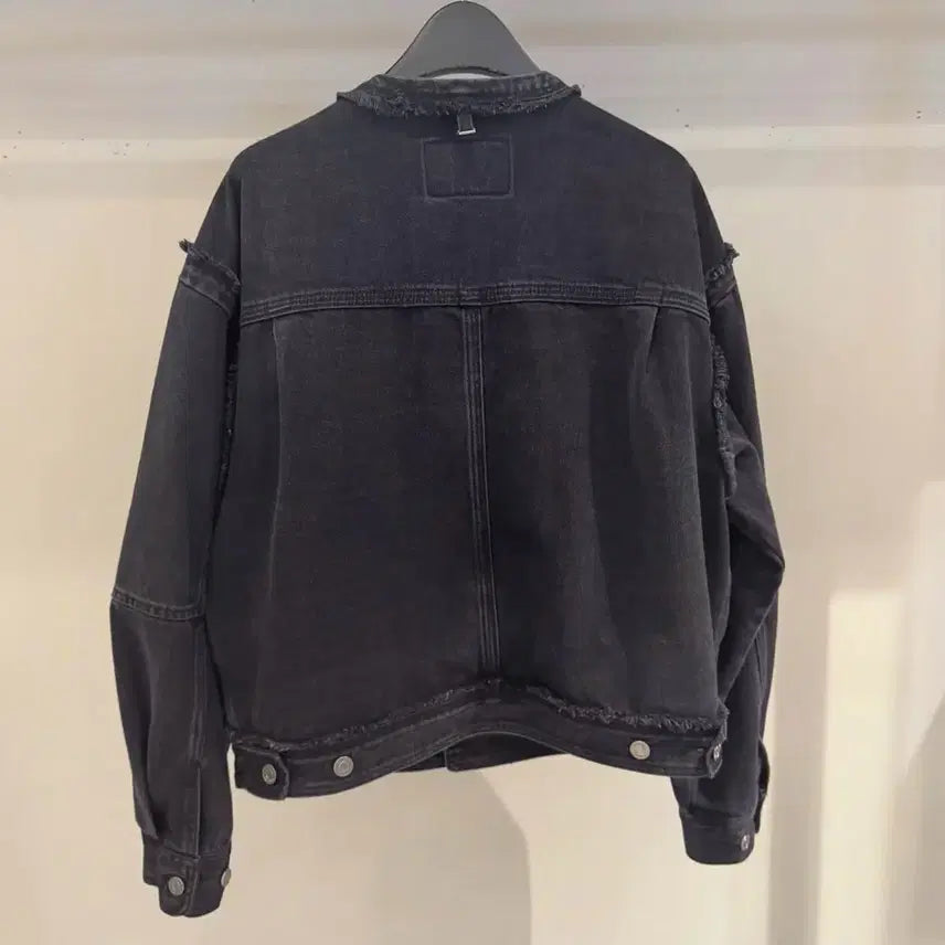 [BUNJANG] Songzio Zzero Round Neck Denim Jumper / 송지오 지제로 라운드넥 데님 점퍼