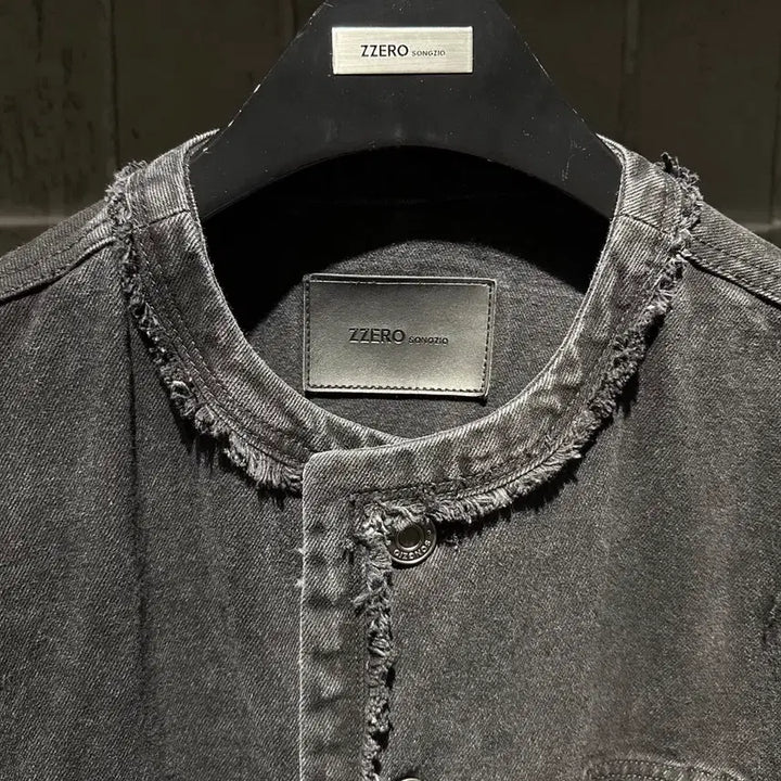 [BUNJANG] Songzio Zzero Round Neck Denim Jumper / 송지오 지제로 라운드넥 데님 점퍼