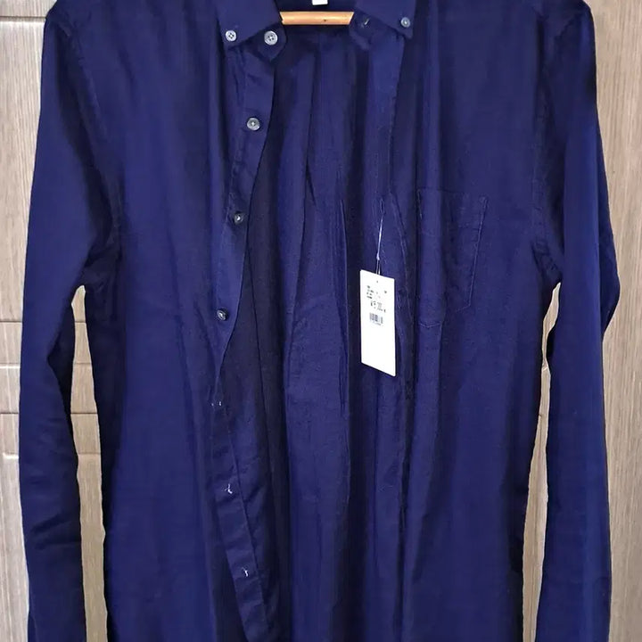[BUNJANG] Gant Flannel Twill Fitted Button-Down Shirt - Navy (L) / 간트 플란넬 트윌 셔츠 L사이즈