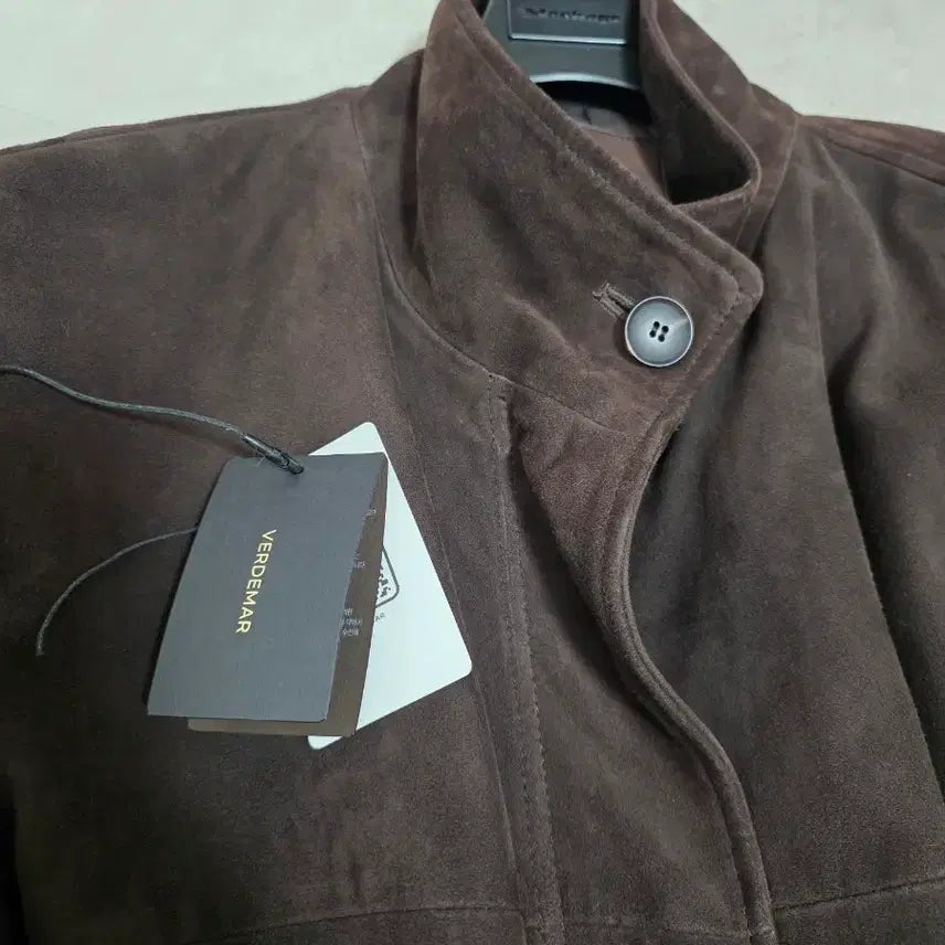 [BUNJANG] VERDEMAR Suede High-Neck Oversized Jumper / VERDEMAR 스웨이드 하이넥 오버핏 점퍼 딥브라운