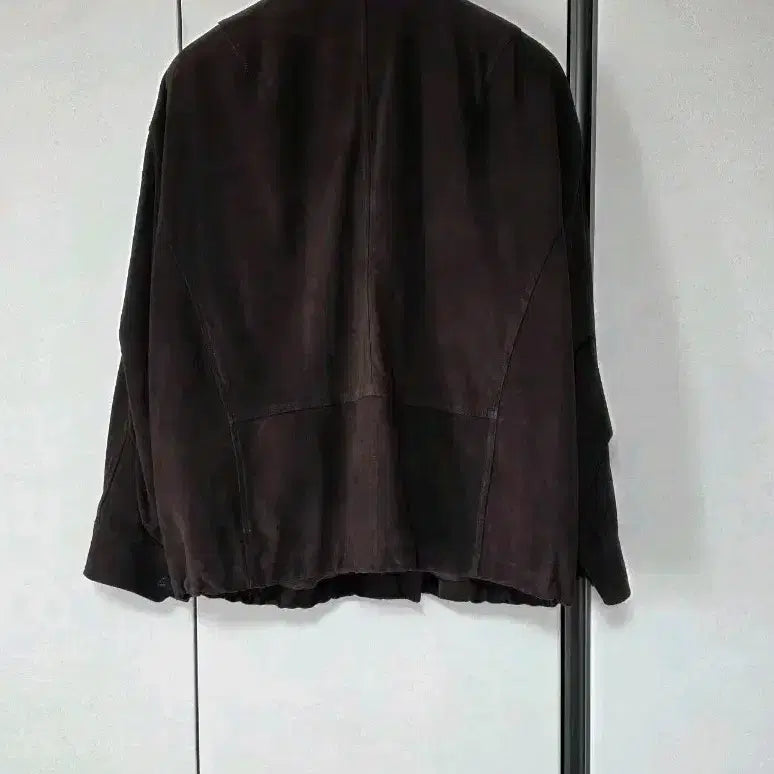 [BUNJANG] VERDEMAR Suede High-Neck Oversized Jumper / VERDEMAR 스웨이드 하이넥 오버핏 점퍼 딥브라운