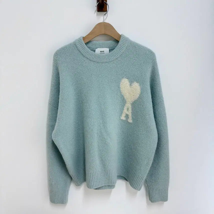 [BUNJANG] M Army Big Heart Logo Alpaca Knit / { M } 아미 빅하트 로고 알파카 니트