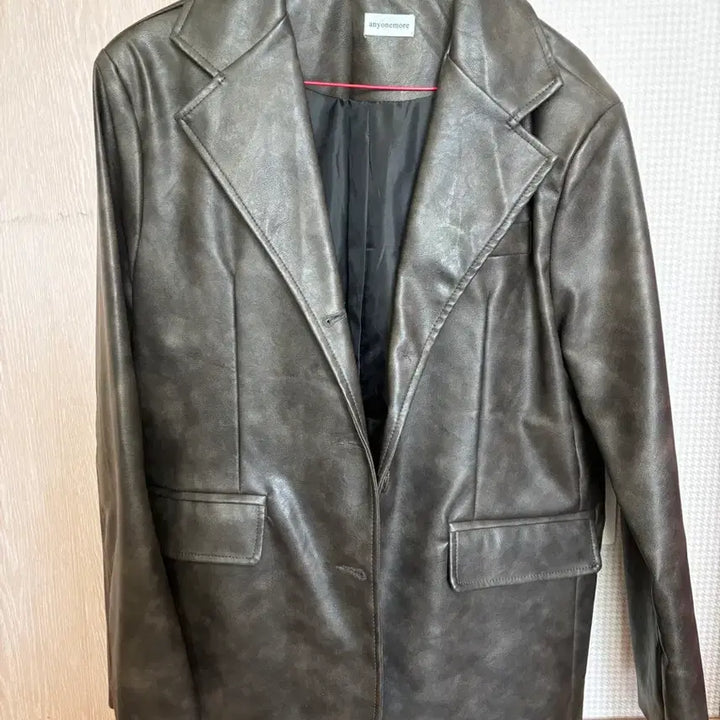 [BUNJANG] ANOTHERONE Sein Leather Blazer Jacket Brown / 애니원모어 세인 레더 블레이저 자켓 브라운