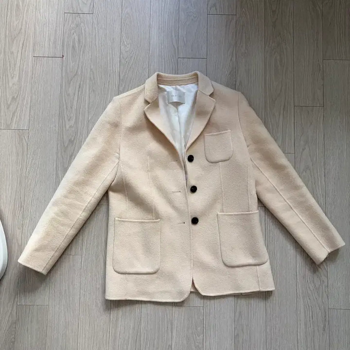 [BUNJANG] Ivory Wool Jacket &amp; Brown Long Coat / 아이보리 울자켓, 브라운 롱코트