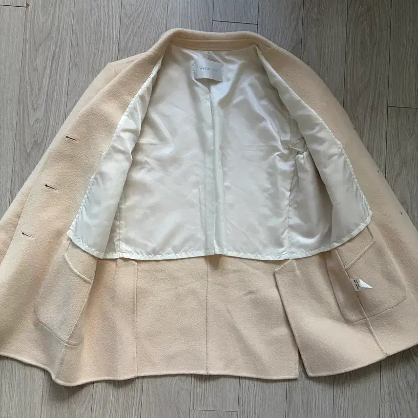 [BUNJANG] Ivory Wool Jacket &amp; Brown Long Coat / 아이보리 울자켓, 브라운 롱코트