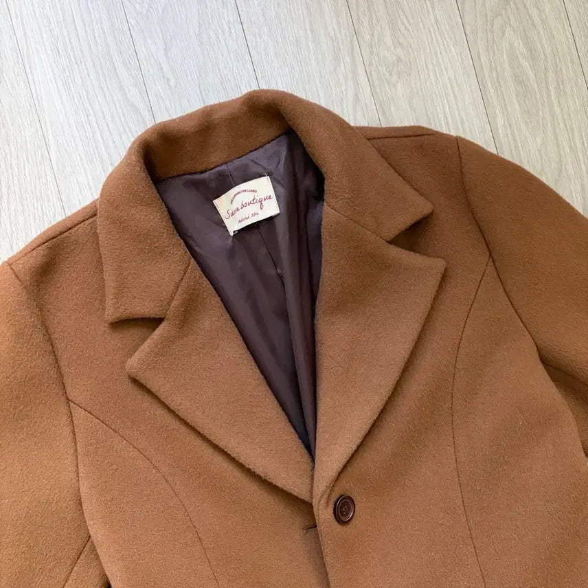 [BUNJANG] Ivory Wool Jacket &amp; Brown Long Coat / 아이보리 울자켓, 브라운 롱코트