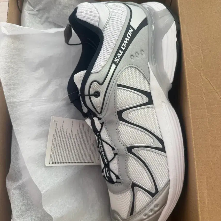 [BUNJANG] Salomon XT-WISP White Silver Sneakers / 살로몬 XT-위스퍼 화이트 실버 295