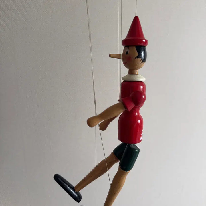 [BUNJANG] Mastro Pinocchio Marionette Wooden Doll / 이탈리아에서 사온 피노키오 관절인형 목각인형 마리오네트 마스트로
