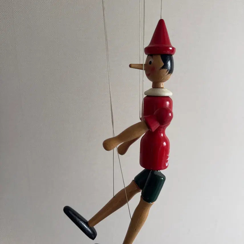 [BUNJANG] Mastro Pinocchio Marionette Wooden Doll / 이탈리아에서 사온 피노키오 관절인형 목각인형 마리오네트 마스트로