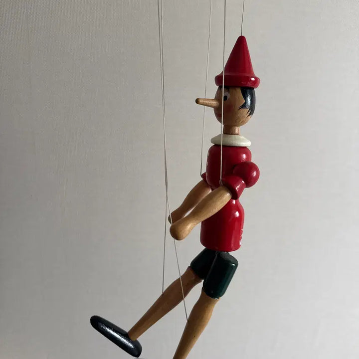 [BUNJANG] Mastro Pinocchio Marionette Wooden Doll / 이탈리아에서 사온 피노키오 관절인형 목각인형 마리오네트 마스트로