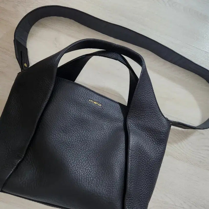 [BUNJANG] melo Fiorentino Black Leather Tote Bag / melo 멜로 피오렌티노 블랙 소가죽 토트백