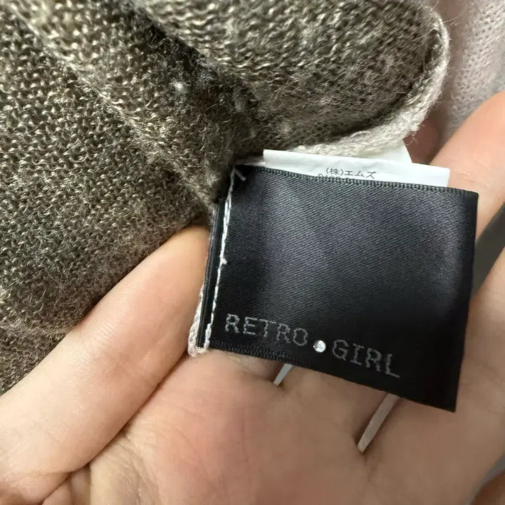 [SOLD OUT] 일본빈티지 레트로걸 retrogirl 아이보리 레이어드 단추 긴팔티