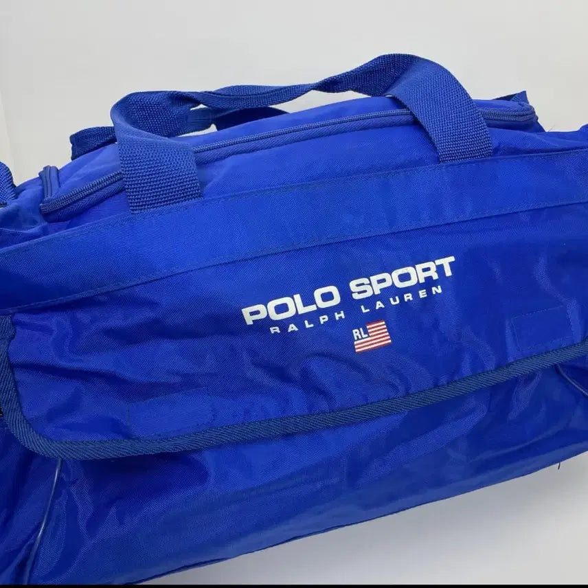 [BUNJANG] Polo Sport Blue Duffel Bag / 90년대 폴로 스포츠 블루 빅 더플백 보스턴백