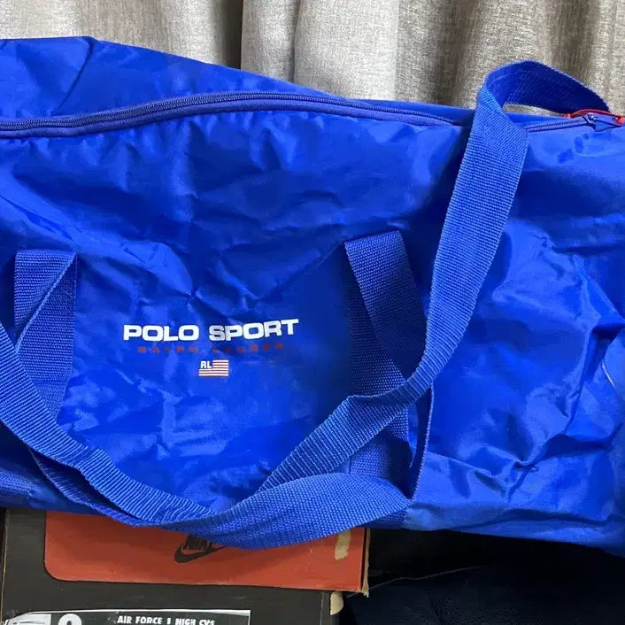 [BUNJANG] Polo Sport Blue Duffel Bag / 90년대 폴로 스포츠 블루 빅 더플백 보스턴백
