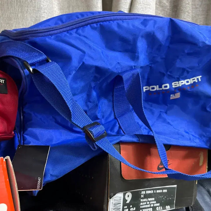 [BUNJANG] Polo Sport Blue Duffel Bag / 90년대 폴로 스포츠 블루 빅 더플백 보스턴백