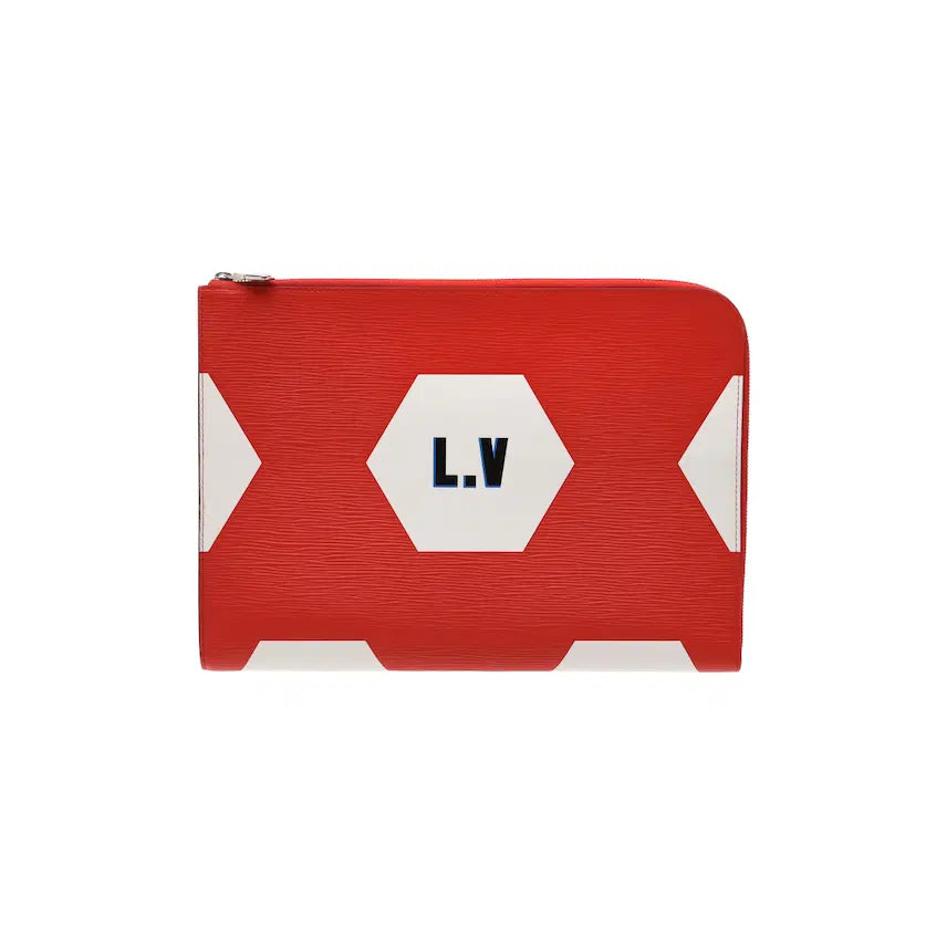[BUNJANG] Louis Vuitton Epi Pochette Clutch Bag Red World Cup / 루이비통 레드 월드컵 포쉐트 클러치백
