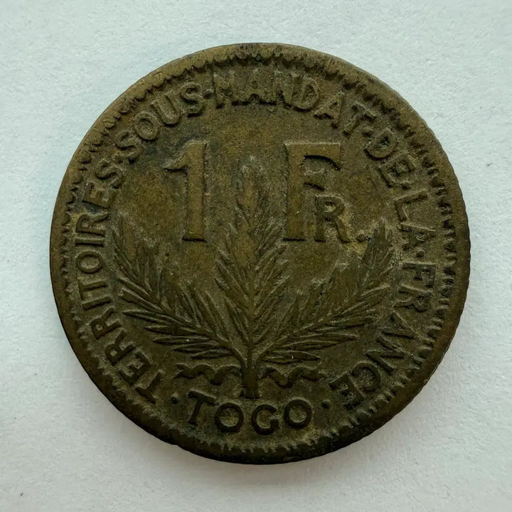 [BUNJANG] French Togoland 1 Franc Coin (1925) / 1925년 프랑스령 토고 1프랑 동전 S976