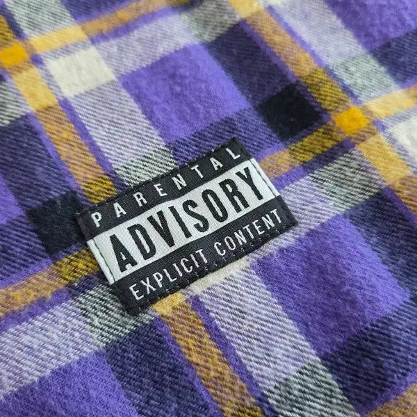 [SOLD OUT] ADVISORY 어드바이저리 체크셔츠 퍼플 L