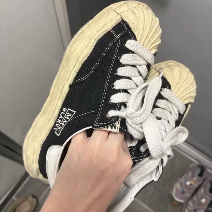 [BUNJANG] Mihara Yasuhiro Blakey Black Sneakers / 미하라 야스히로 블레이키 블랙 스니커즈 팝니다 중고