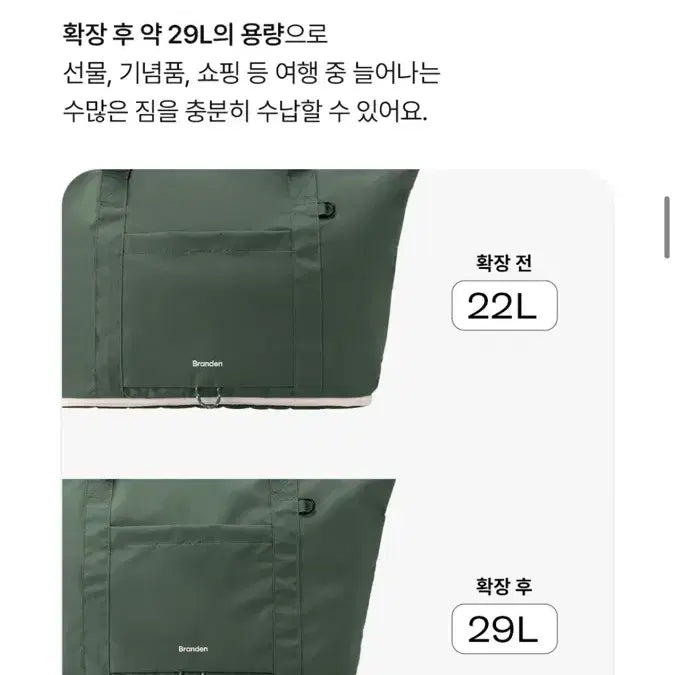 [BUNJANG] Brandon Foldable Tote Bag / [가방정리] 브랜든 폴더블 토트백(새상품)