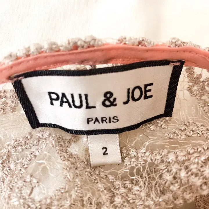 [BUNJANG] Paul &amp; Joe Silk Lace Shirred Blouse / [S] 폴앤조 실크 코르돈 레이스 플레어 블라우스