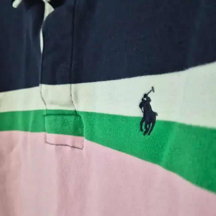 [BUNJANG] Polo Rugby Color Block T-Shirt L / 폴로 럭비 티셔츠 컬러 블록 L
