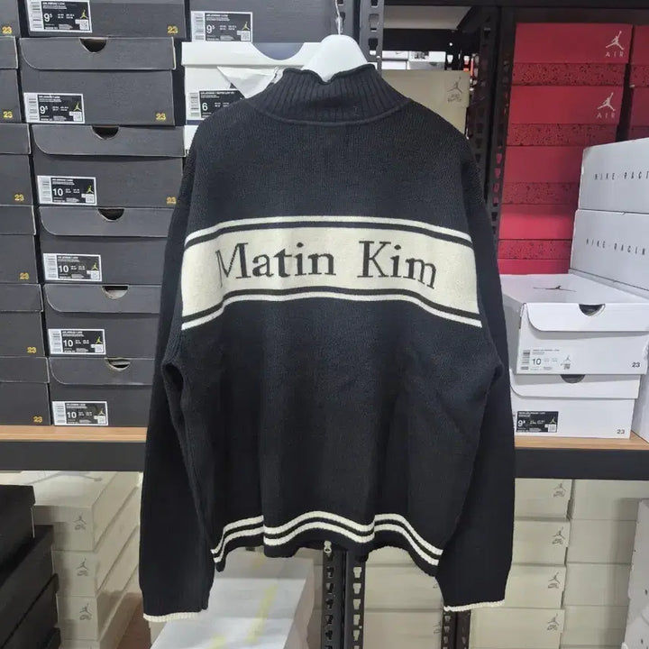 [BUNJANG] Matinkim Spell Point Wool Knit Cardigan Black / 마뗑킴 스펠 포인트 울 니트가디건 블랙