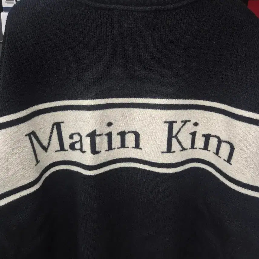[BUNJANG] Matinkim Spell Point Wool Knit Cardigan Black / 마뗑킴 스펠 포인트 울 니트가디건 블랙