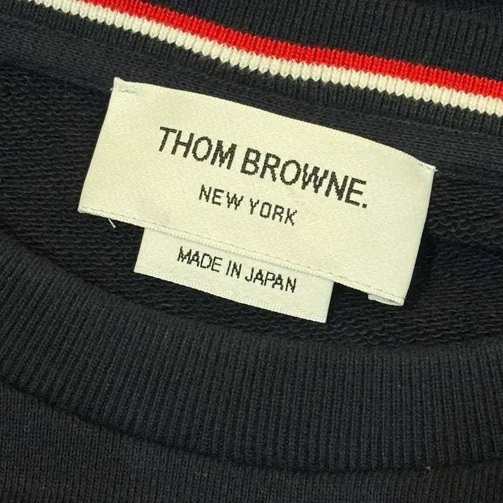 [BUNJANG] Thom Browne 4-Bar Navy Sweatshirt / Thom Browne 정품 블루완장 4바 네이비 맨투맨