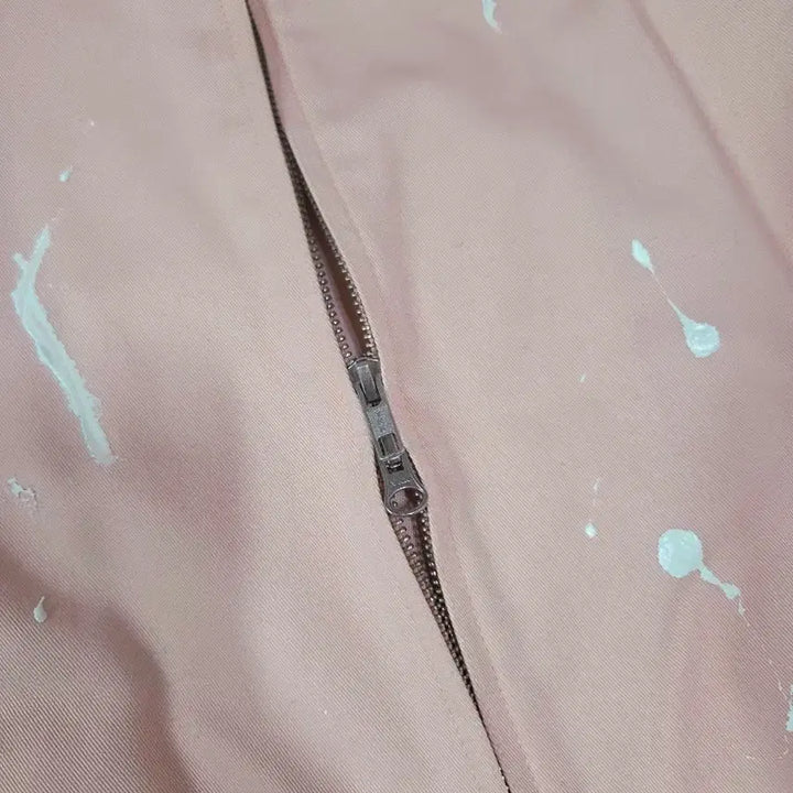 [BUNJANG] X-Large Light Pink Painting Custom Jacket / 엑스라지 라이트 핑크 페인팅 커스텀 재킷