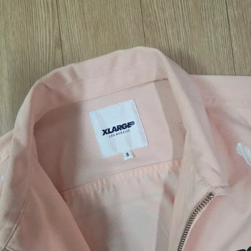 [BUNJANG] X-Large Light Pink Painting Custom Jacket / 엑스라지 라이트 핑크 페인팅 커스텀 재킷