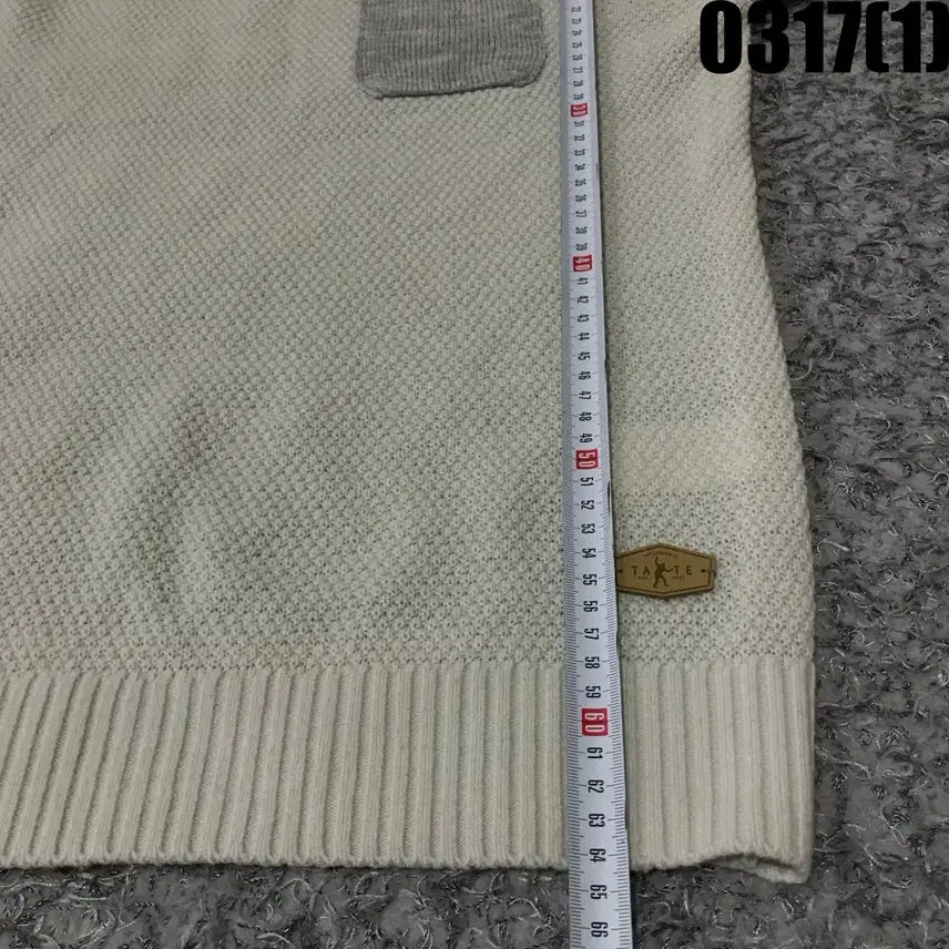 [SOLD OUT] TATE 니트 스웨터 그레이 배색 L